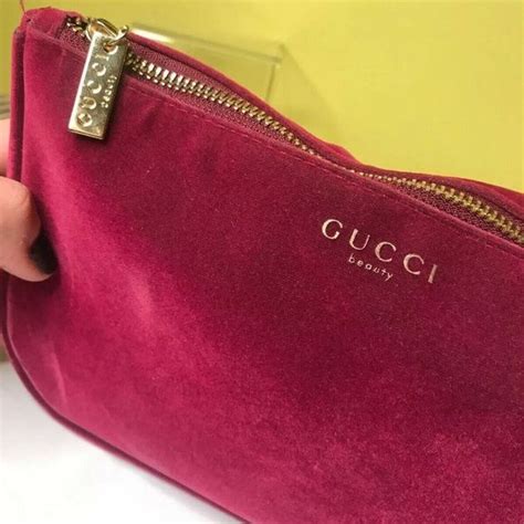 gucci makeup bag pink velvet|Gucci velvet bag fuchsia.